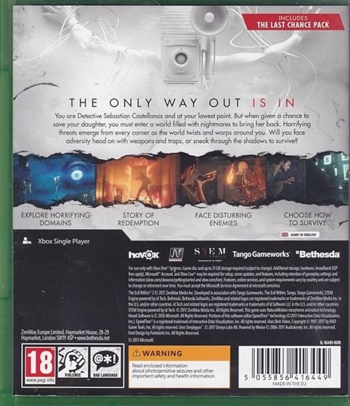 The Evil Within 2 - XBOX One (A Grade) (Genbrug)